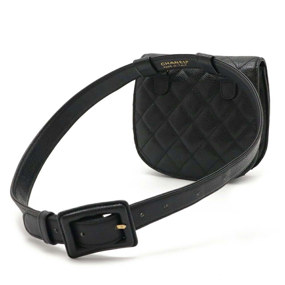 CHANEL Black Caviar Leather Hobo Bag - Picture 3 of 10